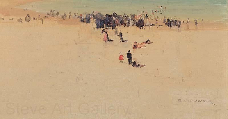 Elioth Gruner Along the Sands Spain oil painting art